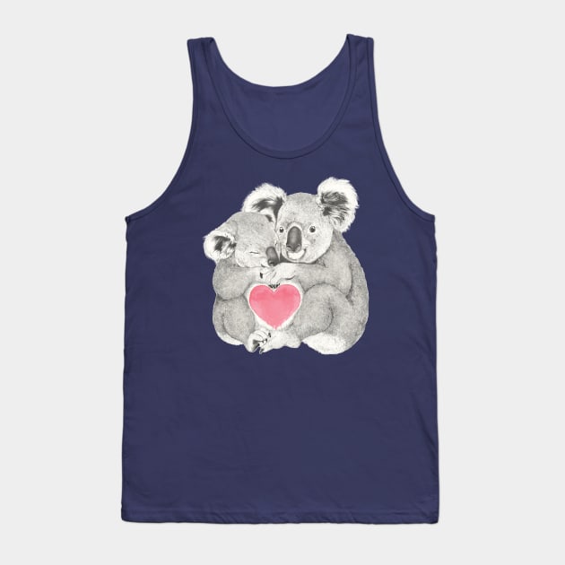 Koalas Love Hugs Tank Top by LauraGraves